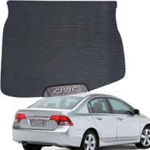 Tapete Civic 2007 a 2012 Emborrachado Porta Malas Corte Sob Medida Acessório Carro Encaixe Perfeito Tapete Civic 2007 a 2012 Emborrachado Porta Malas Corte Sob Medida Acessório Carro Encaixe Perfeito