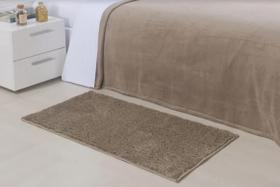 Tapete classic oasis 0,50x1,00 pelo toque macio não escorrega quarto sala hotel chácara clínica- trigo-oasis