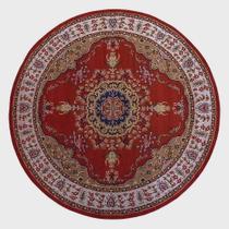 Tapete Classico Oriental 1,50M Redondo Vermelho Tipo Persa Tapete Classico Oriental 1,50M Redondo Vermelho Tipo Persa