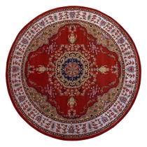Tapete Classico Oriental 2M Redondo Vermelho Tipo Persa