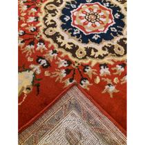 Tapete Clássico Oriental Vermelho 200X300 Cm Medalhão Persa