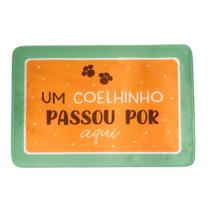 Tapete coelhinho passou por aqui lja/azc (tapetes) c/1 un Tapete coelhinho passou por aqui lja/azc (tapetes) c/1 un