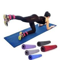 Tapete Colchonete EVA Funcional Cinza para Yoga Fitness Pilates e Reabilitação - Mingone