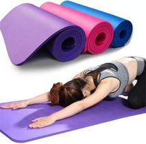 Tapete Colchonete para Yoga Ginástica Treino Pilates Exercício 173cm x 61cm x 4mm Sortido