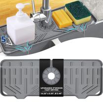Tapete coletor de gotejamento com alça de torneira de silicone BFONS Grey Tapete coletor de gotejamento com alça de torneira de silicone BFONS Grey