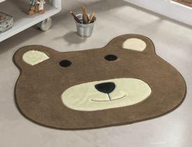 Tapete com Antiderrapante Big Formato Urso - 116cm x 100cm - Castor