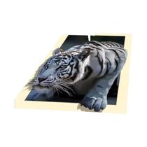Tapete Com Estampa De Tigre 3D, Carpete Macio E Lavável Para Sala De Estar, Quarto, Sofá, Mesa De