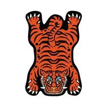 Tapete Com Estampa De Tigre Durável E Fácil De Limpar, Tapete Cartoon Para Sala De Estar, Quarto,