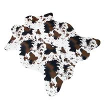 Tapete com estampa de vaca Aoczes Faux Cowhide para quarto ou sala de estar