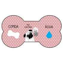 Tapete Comedouro Jogo Americano Pet Cachorro Higiênico Isoflex I Love Dogs