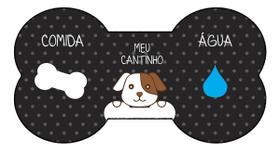 Tapete Comedouro Jogo Americano Pet Cachorro Higiênico Isoflex Meu Cantinho Preto