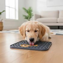 Tapete Comedouro Lento Lamber Cães Gatos Pet Stress Tapete Comedouro Lento Lamber Cães Gatos Pet Stress