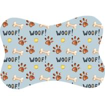 Tapete Comedouro para Pet com Estampa Digital Woof - 46x33cm