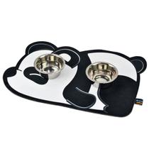 Tapete Comedouro Pet KazzaVip Parte Externa Pelúcia 1,5mm Fundo em EVA Panda 58cmx39cm Branco Tapete Comedouro Pet KazzaVip Parte Externa Pelúcia 1,5mm Fundo em EVA Panda 58cmx39cm Branco