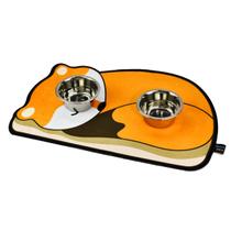Tapete Comedouro Pet KazzaVip Parte Externa Pelúcia 1,5mm Fundo em EVA Raposa 58cmx39cm Laranja Tapete Comedouro Pet KazzaVip Parte Externa Pelúcia 1,5mm Fundo em EVA Raposa 58cmx39cm Laranja