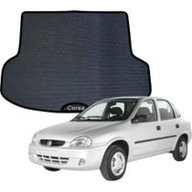 Tapete Corsa Sedan 96 a 09 Emborrachado Porta Malas Corte Sob Medida Acessório Carro Encaixe Justo