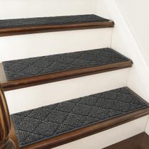 Tapete COSY HOMEER Edging Stair Treads 71x23 cm, antiderrapante, preto