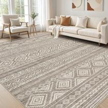 Tapete cotiled 6x8 Lavável Boho Antiderrapante para Ambientes Internos Tapete cotiled 6x8 Lavável Boho Antiderrapante para Ambientes Internos
