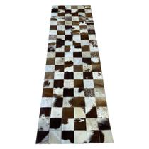 Tapete couro de boi castanho malhado 0,60x2,00 s/b pç 10x10 Tapete couro de boi castanho malhado 0,60x2,00 s/b pç 10x10