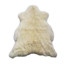 Tapete Couro De Pelego Branco 90Cmx90Cm