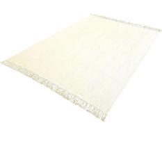 Tapete Cru 2,00 X 1,50 Sala Quarto Artesanal Em Algodão Liso