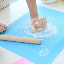 Tapete Culinário de Silicone 50 x 40 Cm Antiaderente Confeitaria Massa Cozinha Em Geral
