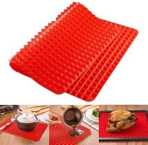 Tapete Culinário Para Forno Em Silicone 29x31cm até 220 Churrasco Microondas