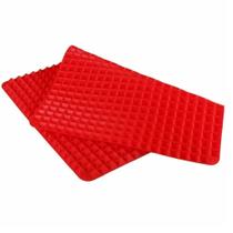 Tapete Culinário Silicone Antiaderente Forno Assar Vermelho