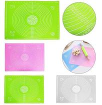 Tapete Culinario Silicone Retangular Medidor Massa 49,5X39,5