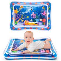 Tapete de água Tummy Time Yeeeasy inflável para bebês de 3 a 12 meses