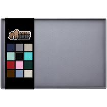 Tapete de alimentação para animais de estimação Gorilla Grip 100% impermeável, silicone, cinza