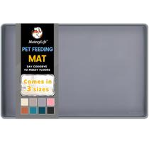 Tapete de alimentos para animais de estimação MateeyLife Silicone impermeável antiderrapante Tapete de alimentos para animais de estimação MateeyLife Silicone impermeável antiderrapante