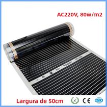 Tapete De Aquecimento De Piso Infravermelho De 80w/m2, Largura De 50cm Para Todos Os Tamanhos,