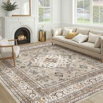 Tapete de Área cotiled 230x230cm Macio Lavável Bege Tapete de Área cotiled 230x230cm Macio Lavável Bege