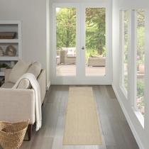 Tapete de área Nourison Courtyard Natural 67x244 cm Runner