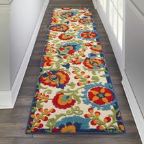 Tapete de área Nourison Home Aloha Interno/Exterior 70x240cm Tapete de área Nourison Home Aloha Interno/Exterior 70x240cm