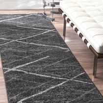 Tapete de área NuLoom Thigpen Contemporary 60x180cm Carvão