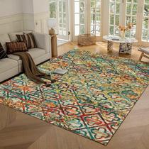 Tapete de área RUGSURE Four Leaves Clover Multicolor 160 cm x 200 cm