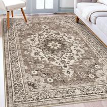Tapete de área TOPRUUG oriental lavável 5x8 para sala de estar