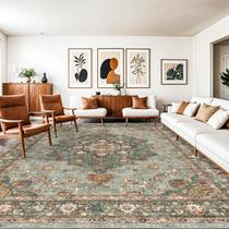 Tapete de área TOPRUUG oriental lavável de 10 x 14 pés para sala de estar