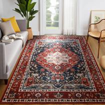 Tapete de área YJ.GWL grande para sala de estar 180x270cm vermelho Tapete de área YJ.GWL grande para sala de estar 180x270cm vermelho