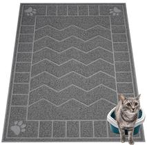 Tapete de areia para gatos Motsamla à prova d'água 47x35cm para pisos mais limpos