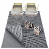 Tapete de areia para gatos Waretary Extra Large XL Honeycomb Grey Tapete de areia para gatos Waretary Extra Large XL Honeycomb Grey