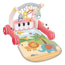 Tapete de Atividades 2 em 1 Baby Dm Toys Rosa - DMB6746