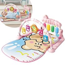 Tapete de Atividades Bebê com Piano Musical e Móbile Interativo Tapete Infantil Educativo Ideal para Tummy Time e Desenvolvimento Sensorial