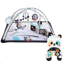 Tapete de Atividades Bebe Preto e Branco Almofada Tummy Time