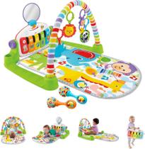 Tapete de Atividades Fisher-Price Deluxe Kick & Play Piano Gym - Verde Tapete de Atividades Fisher-Price Deluxe Kick & Play Piano Gym - Verde