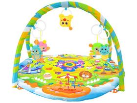 Tapete de Atividades Infantil Bebe com Chocalho Colorido - Zein