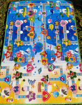 Tapete De Atividades Infantil Grosso - Dupla Face - 1,80x1,20 metros x 10mm de espessura