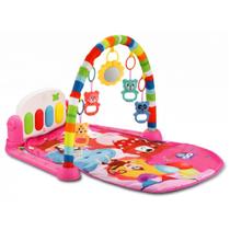 Tapete de Atividades Infantil Multifuncional Piano Musical Circo Rosa - Color Baby